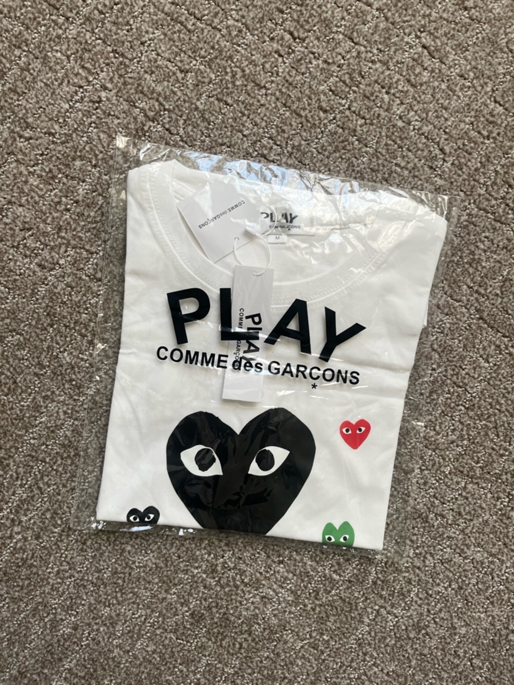 Comme des Garçons PLAY White Heart Logo Tee